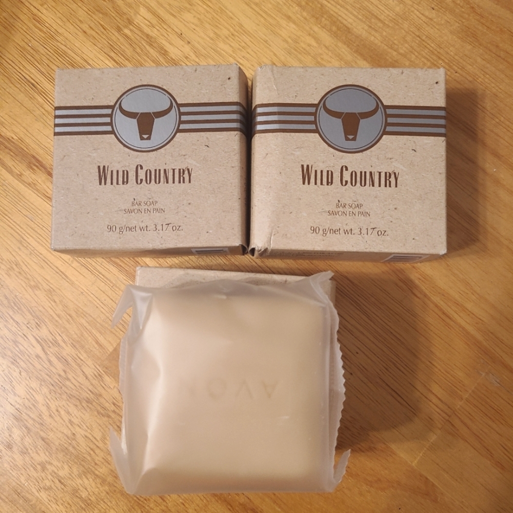 Set For 3 AVON Wild Counry Bar Soaps 90 Gr. Each